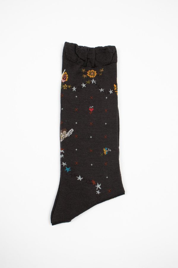 KT-170S Hello Angel Sock Dark Brown Sale