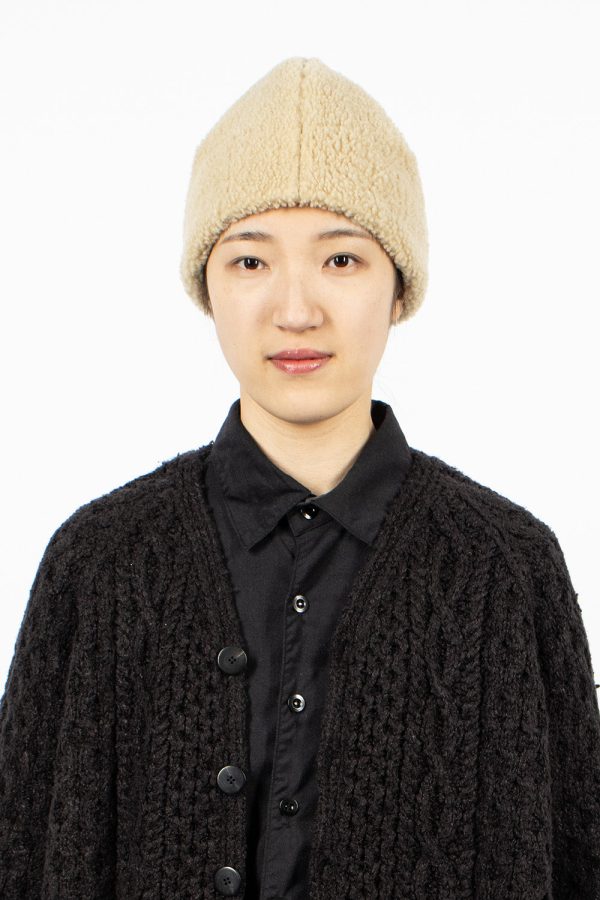 Veggie Shearling Hat Beige Discount