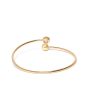 Carlton London-Gold Plated Cz-Studded Cuff Bracelet For Women Hot on Sale