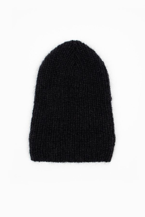 English Coast Hand Knitted Beanie Black Supply