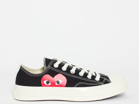 Comme Des Garçons PLAY X Chuck Taylor 1970s Ox Black Cheap