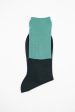 ANP-92L Two Tone Socks Green Turquoise on Sale