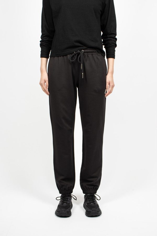 Logo Trackpants Black For Cheap