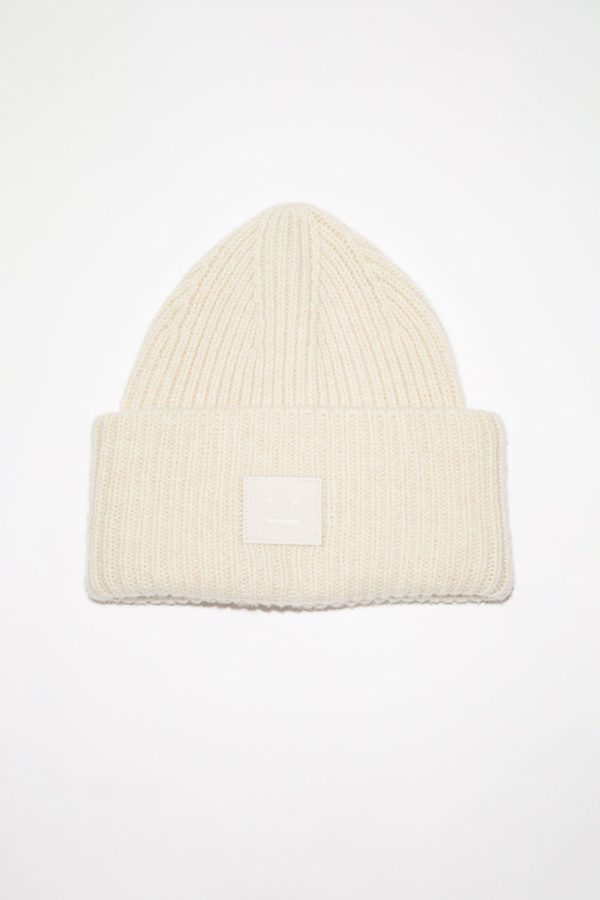 Ribbed Knit Beanie Oatmeal Melange Online Sale