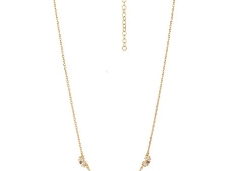 18Kt Gold Plated With Cz Fancy Necklace For Women Sale