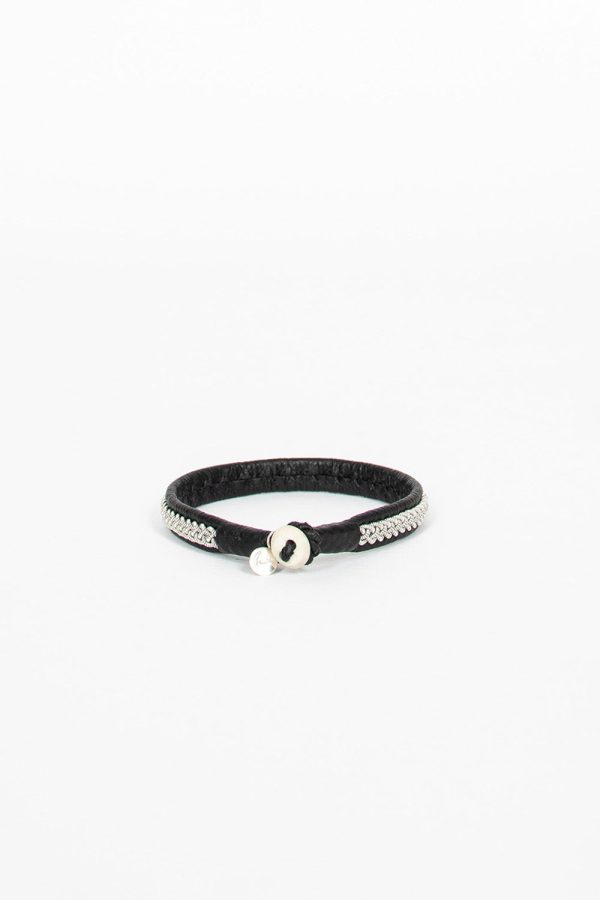 Black Hide A Bracelet 4 Hot on Sale