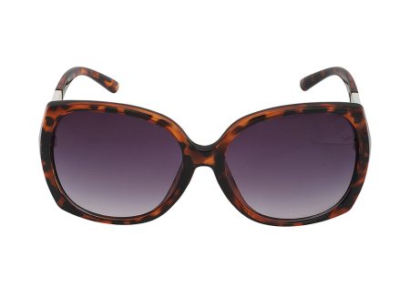 Carlton London Brown Toned Uv Protected Oversized Sunglasses For Women For Cheap