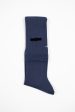 ANP-118AHS Ribbon Knee Sock Navy Hot on Sale