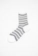 AM-781 Border Socks Black White Fashion