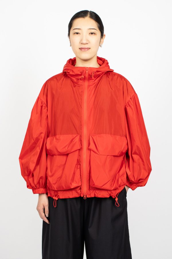 Puff Sleeve Cargo Jacket Red Supply