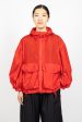 Puff Sleeve Cargo Jacket Red Supply