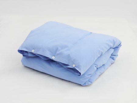 Percale King Duvet Cover Island Blue Online now