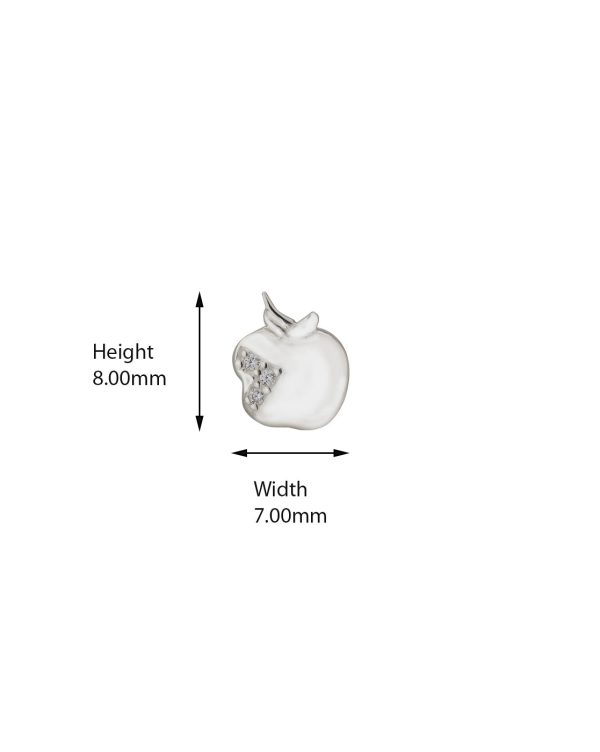 Carlton London 925 Sterling Silver Rhodium Plated Contemporary Cz Studs For Girl For Cheap