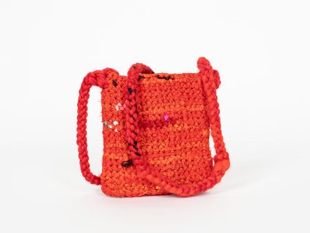 Hand Crochet Diario Bag Red Multi Hot on Sale