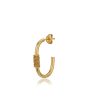 Carlton London 18Kt Gold Plated Half Hoop Earring Hot on Sale