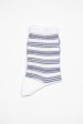 AM-781 Border Socks Blue White Online Hot Sale