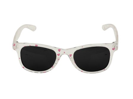 Kids Girls White With Pink And Uv Protected Lens Sunglass on Sale