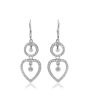 Carlton London 925 Sterling Silver Rhodium Plated Contemporary Cz Drop Earring Online now