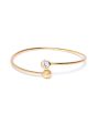 Carlton London-Gold Plated Cz-Studded Cuff Bracelet For Women Hot on Sale