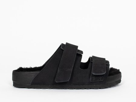 Uji VL Cazador Shearling Sandal Slate Online