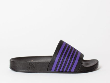 Track Line Shower Sandals Black Purple Online