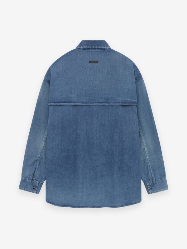 Vented Denim Shirt Online Sale