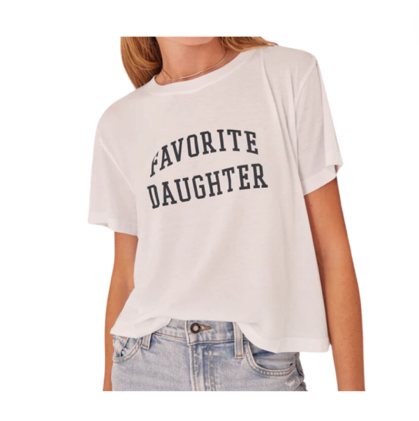 Favorite Daughter Cropped Collegiate Tee Online Hot Sale