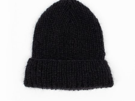 English Coast Hand Knitted Beanie Black Supply