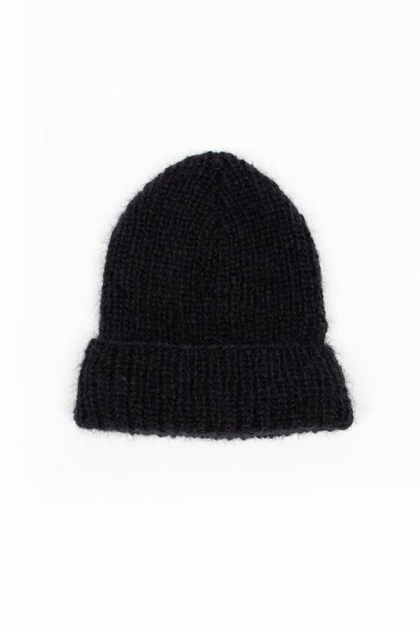 English Coast Hand Knitted Beanie Black Supply