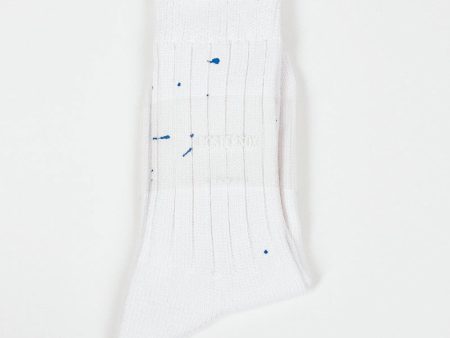 RS-202 Paint Socks White Blue Cheap