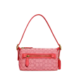 Coach Signature Jacquard Demi Shoulder Bag - Sport Red Online Hot Sale