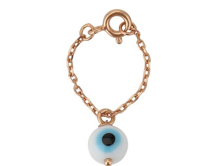 Carlton London Rose Gold Plated Evil Eye Bead Non-Studded Watch Charm For Women on Sale