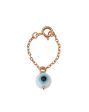 Carlton London Rose Gold Plated Evil Eye Bead Non-Studded Watch Charm For Women on Sale