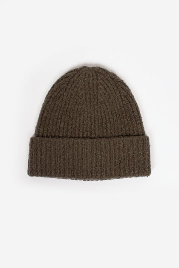 Ribbed Beanie Forest Green Online now