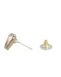 Gold Plated With Cz Heart Petite Stud Earring For Women Hot on Sale