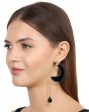 Carlton London Gold Plated Enamel Crescent Drop Earring For Women For Discount