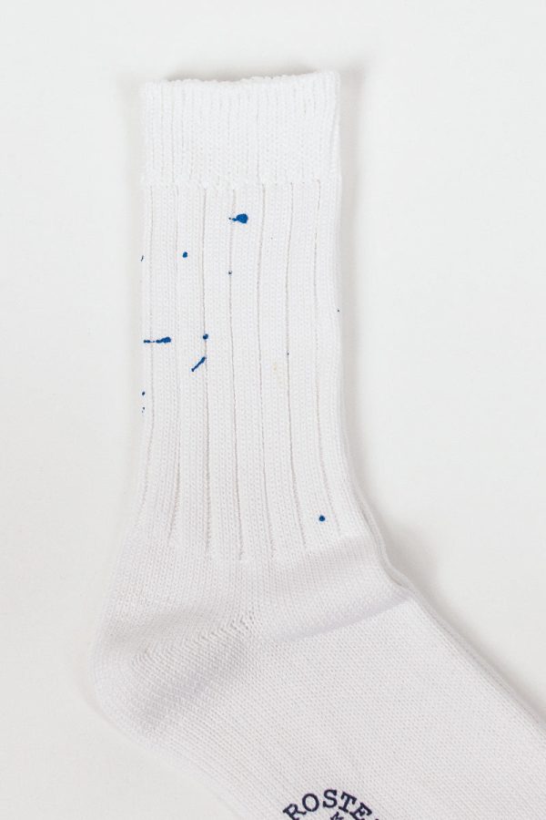 RS-202 Paint Socks White Blue Cheap