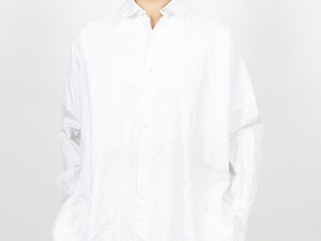 Wide Shirt White Cheap