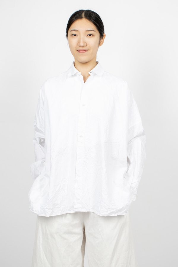 Wide Shirt White Cheap