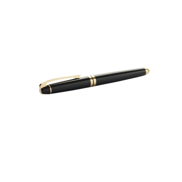 Carlton London Black & Gold Metal Pen - Premium Black and Gold Writing Instrument Fashion