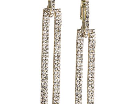 Gold Plated With Cz Fancy Drop Earring For Women Hot on Sale