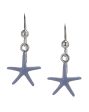 925 Sterling Silver Rhodium Plated And Enamel Star Drop Earring For Women Fashion