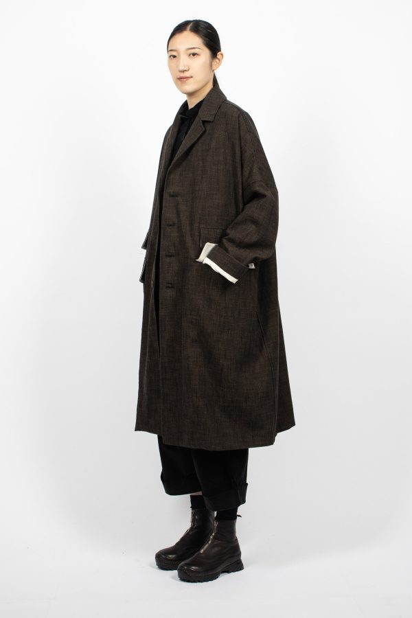 U4545 Loose Coat Nattè Coffee Online now