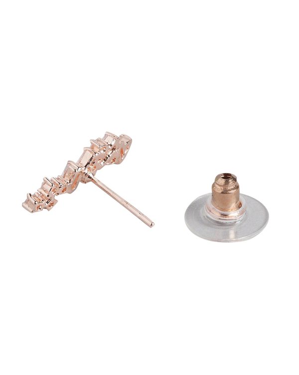 Rose Gold Plated With Cz Petite Ear Climber For Women Hot on Sale