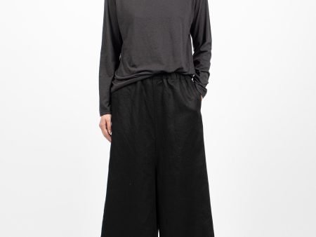 Wide Cropped Pant Black Online Sale