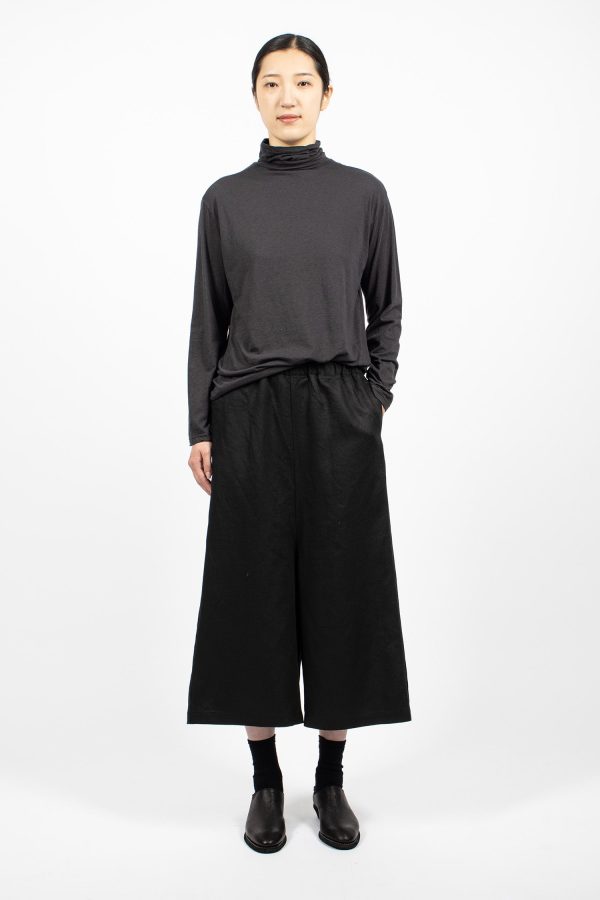 Wide Cropped Pant Black Online Sale