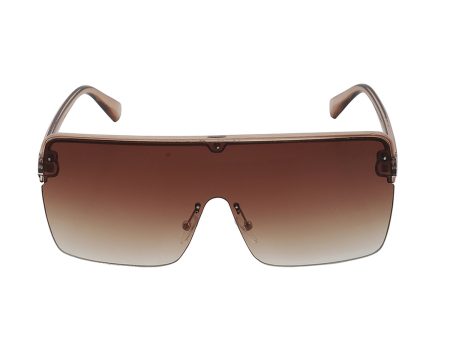 Carlton London Brown Toned Uv Protected Shield Sunglasses For Women For Sale