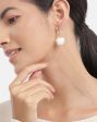 Gold Plated With Cz Floral Drop Earring For Women For Cheap