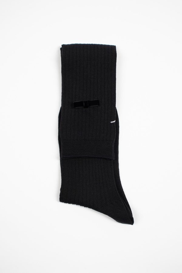 ANP-118AHS Ribbon Knee Sock Black Supply