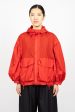 Puff Sleeve Cargo Jacket Red Supply